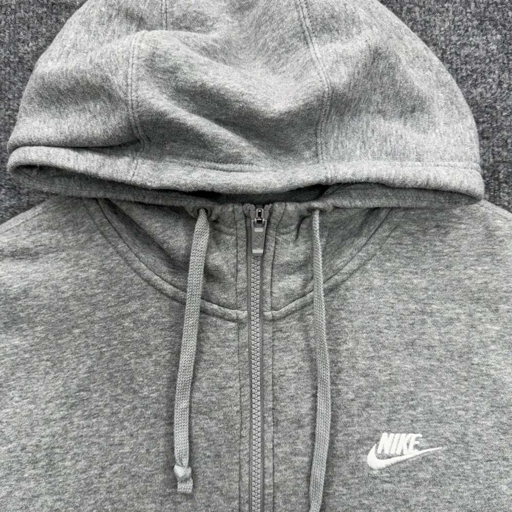 Nike Sportswear Full Zip Hoodie Mens Large Gray Long Sleeve Fleece Outdoor
